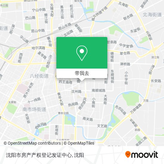 沈阳市房产产权登记发证中心地图