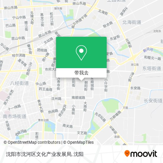 沈阳市沈河区文化产业发展局地图