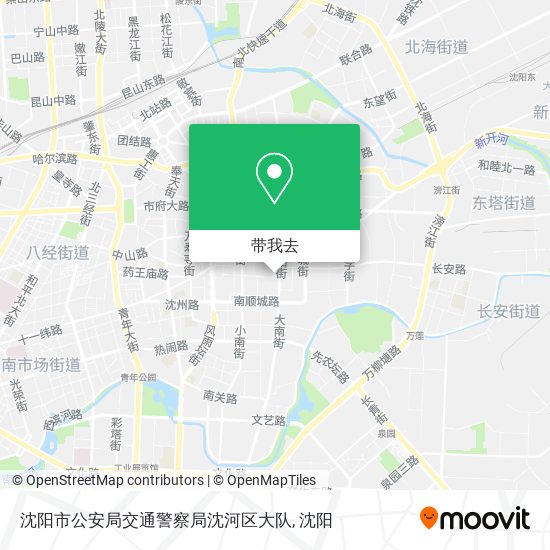 沈阳市公安局交通警察局沈河区大队地图