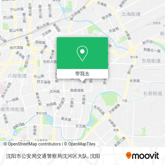 沈阳市公安局交通警察局沈河区大队地图