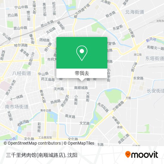 三千里烤肉馆(南顺城路店)地图