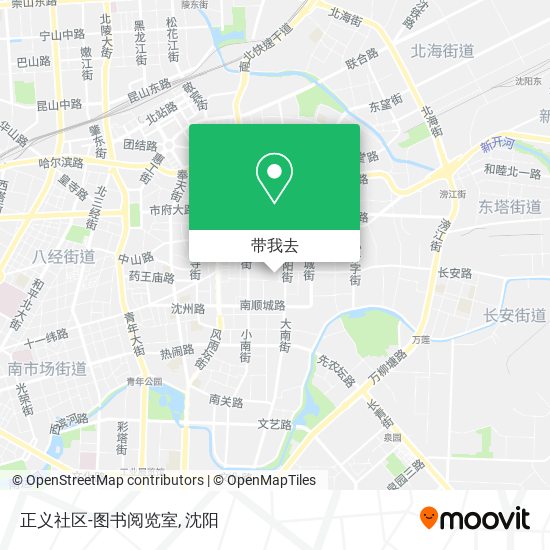 正义社区-图书阅览室地图