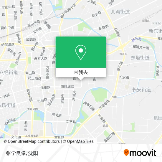 张学良像地图