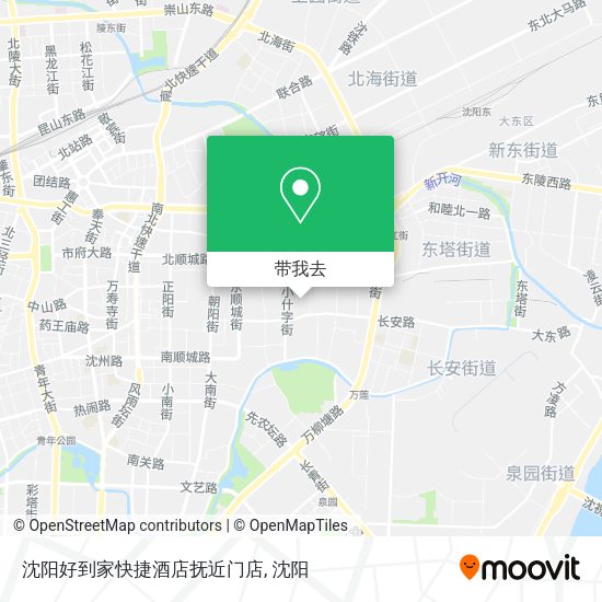 沈阳好到家快捷酒店抚近门店地图