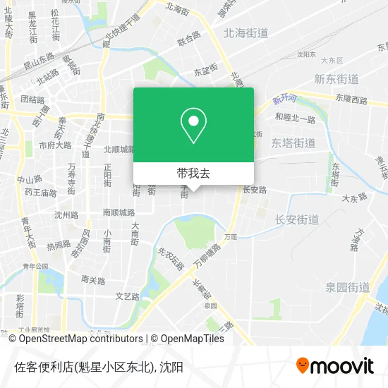 佐客便利店(魁星小区东北)地图