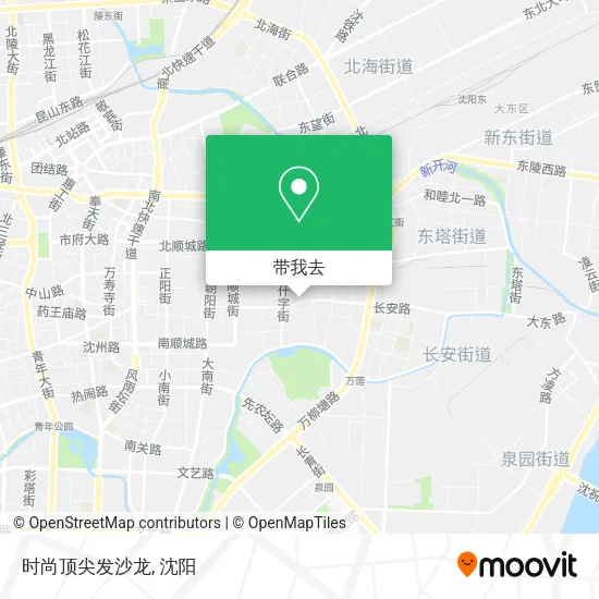 时尚顶尖发沙龙地图