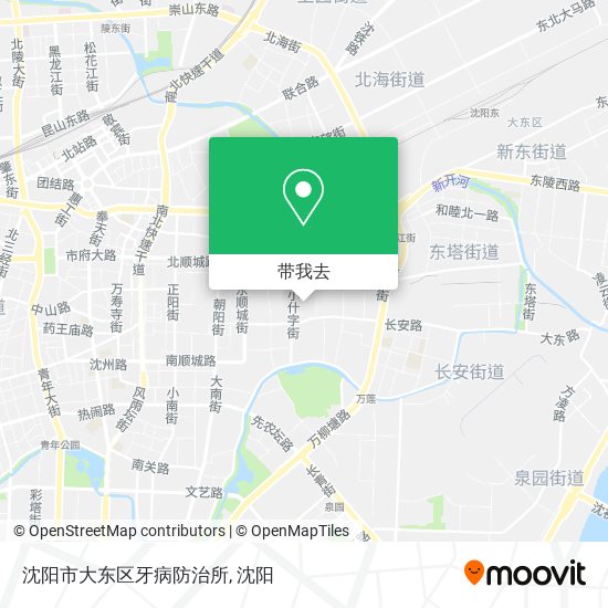 沈阳市大东区牙病防治所地图