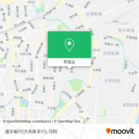 盛京银行(大东路支行)地图
