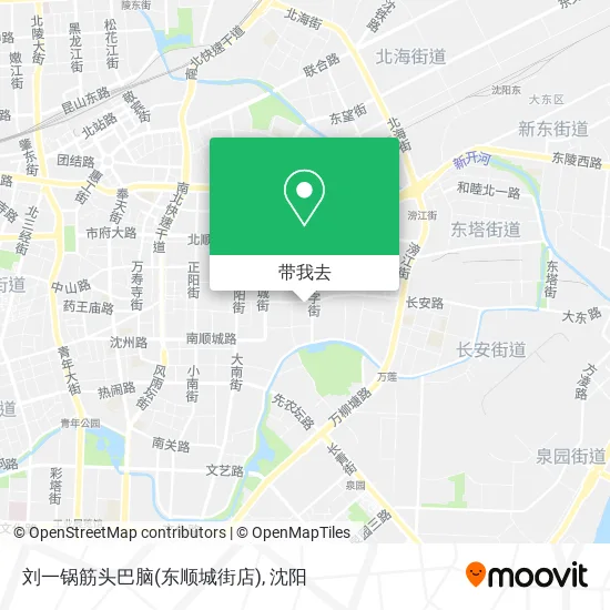 刘一锅筋头巴脑(东顺城街店)地图