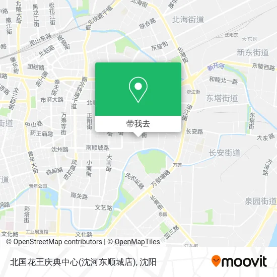 北国花王庆典中心(沈河东顺城店)地图