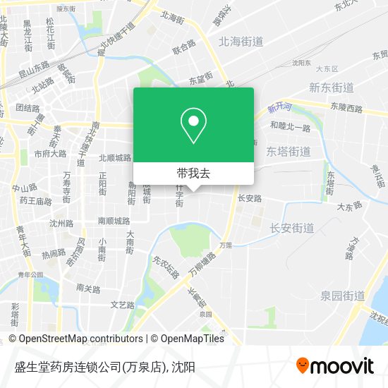 盛生堂药房连锁公司(万泉店)地图