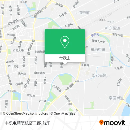 丰凯电脑装机店二部地图