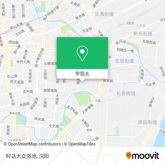 时达大众浴池地图