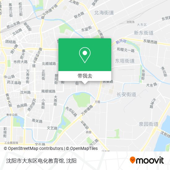 沈阳市大东区电化教育馆地图
