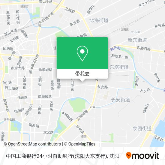 中国工商银行24小时自助银行(沈阳大东支行)地图
