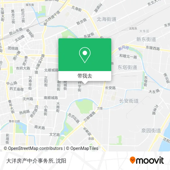 大洋房产中介事务所地图