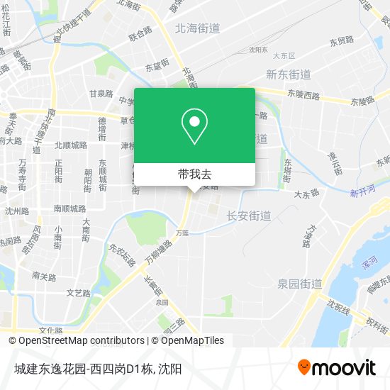 城建东逸花园-西四岗D1栋地图