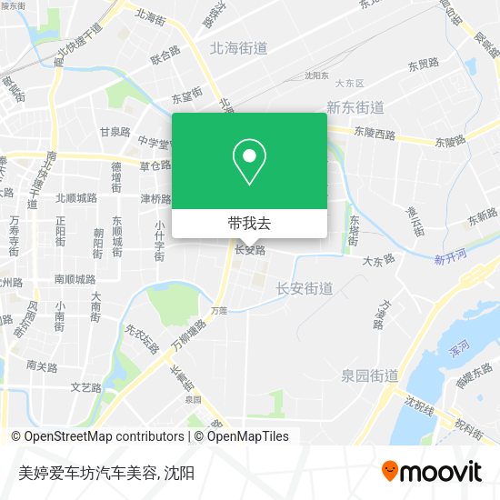 美婷爱车坊汽车美容地图
