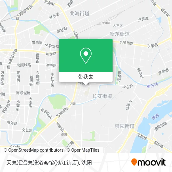 天泉汇温泉洗浴会馆(滂江街店)地图