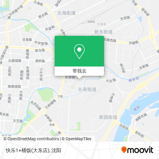 快乐1+桶饭(大东店)地图