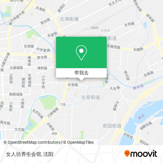 女人坊养生会馆地图