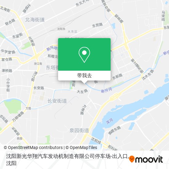 沈阳新光华翔汽车发动机制造有限公司停车场-出入口地图