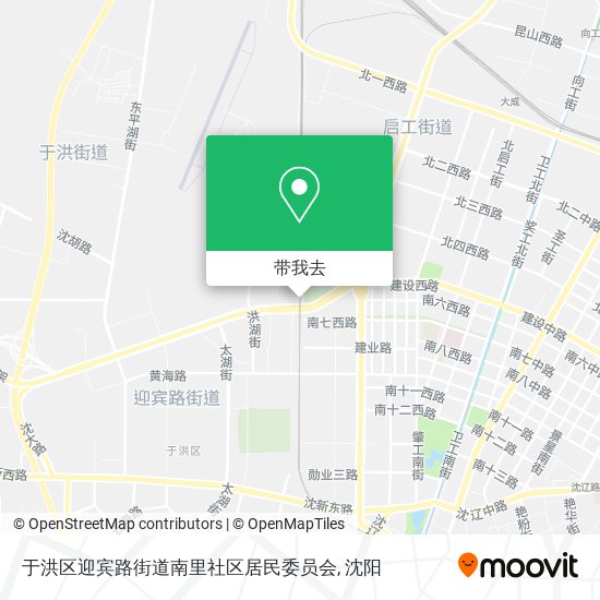 于洪区迎宾路街道南里社区居民委员会地图