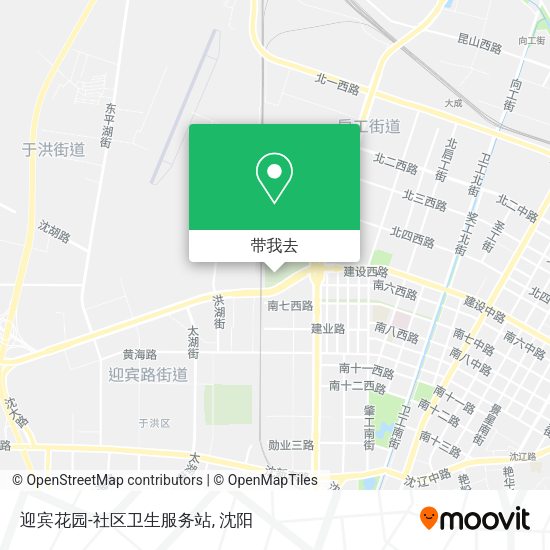 迎宾花园-社区卫生服务站地图