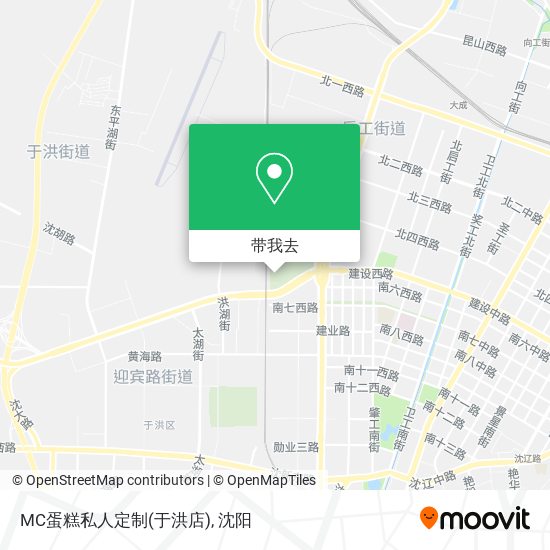 MC蛋糕私人定制(于洪店)地图