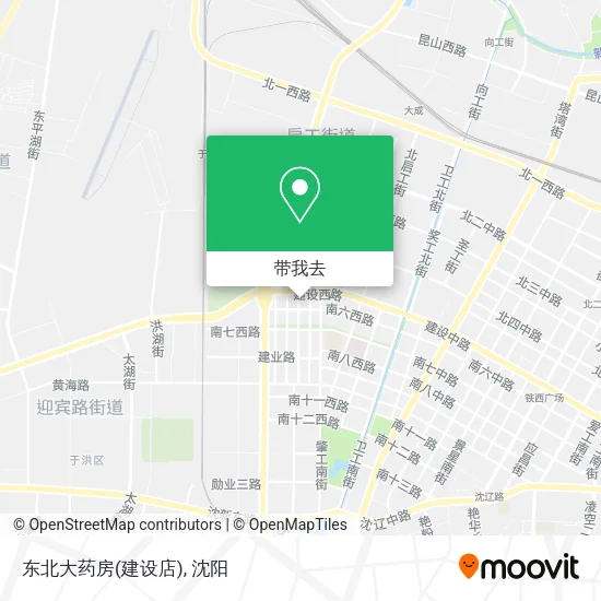 东北大药房(建设店)地图