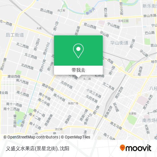 义盛义水果店(景星北街)地图