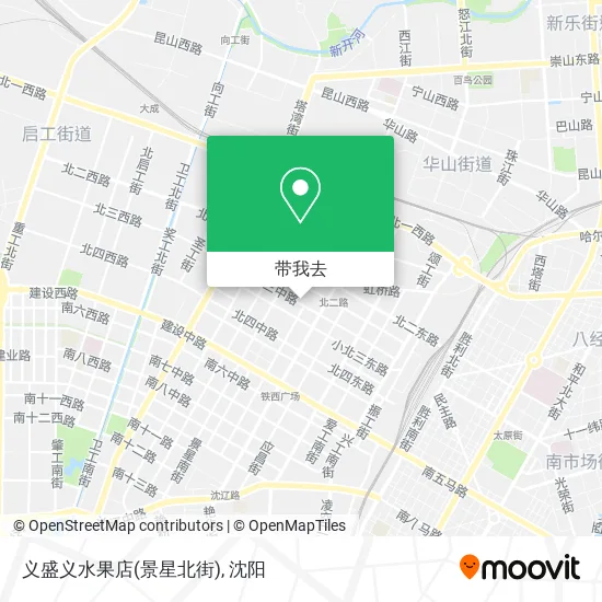 义盛义水果店(景星北街)地图