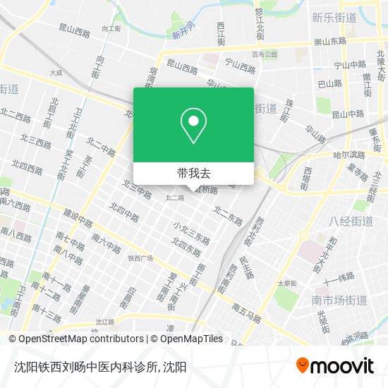 沈阳铁西刘旸中医内科诊所地图