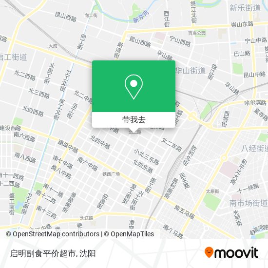 启明副食平价超市地图