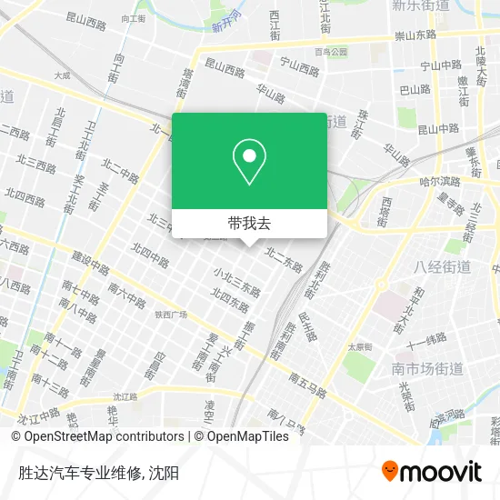 胜达汽车专业维修地图