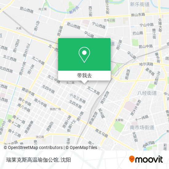 瑞莱克斯高温瑜伽公馆地图
