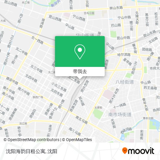 沈阳海韵日租公寓地图