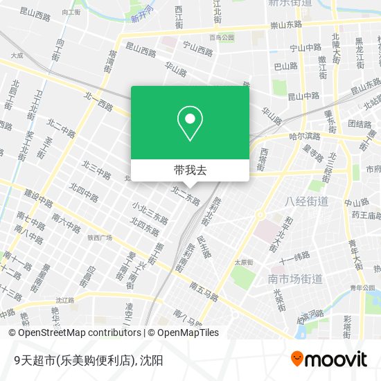 9天超市(乐美购便利店)地图