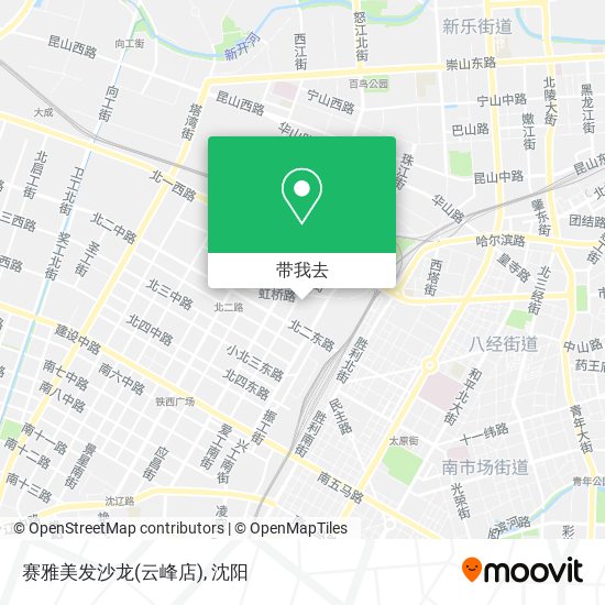 赛雅美发沙龙(云峰店)地图