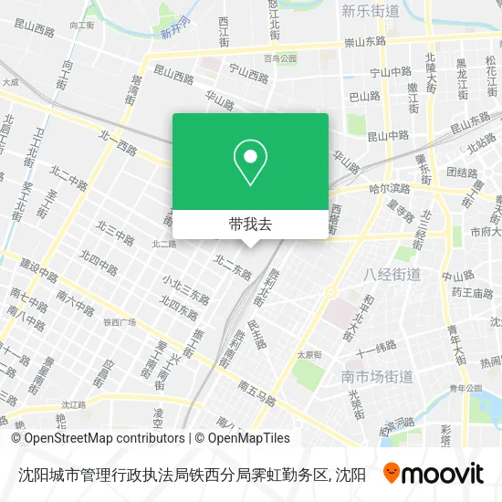 沈阳城市管理行政执法局铁西分局霁虹勤务区地图
