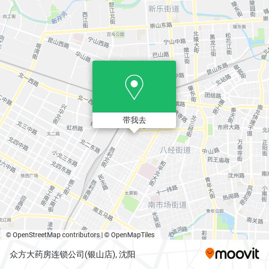 众方大药房连锁公司(银山店)地图