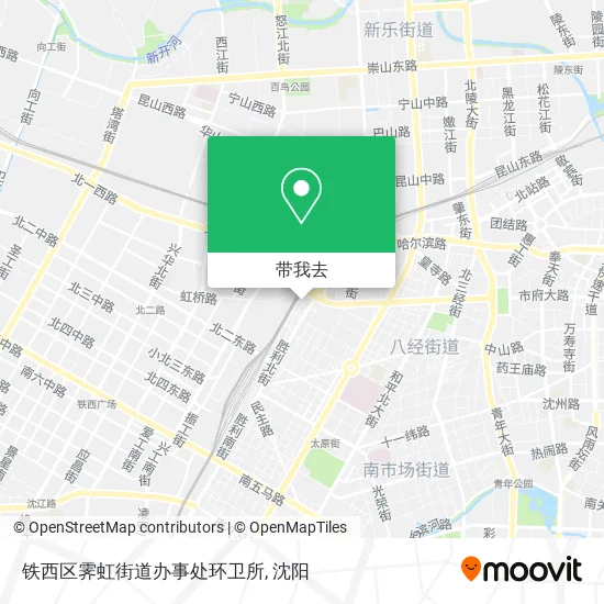铁西区霁虹街道办事处环卫所地图