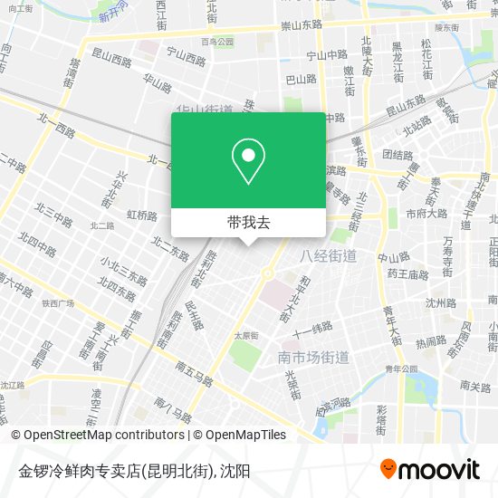 金锣冷鲜肉专卖店(昆明北街)地图
