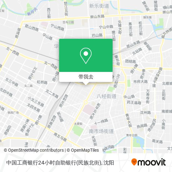 中国工商银行24小时自助银行(民族北街)地图