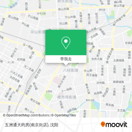 五洲通大药房(南京街店)地图
