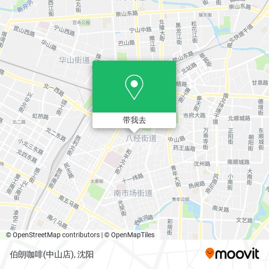 伯朗咖啡(中山店)地图