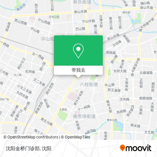 沈阳金桥门诊部地图