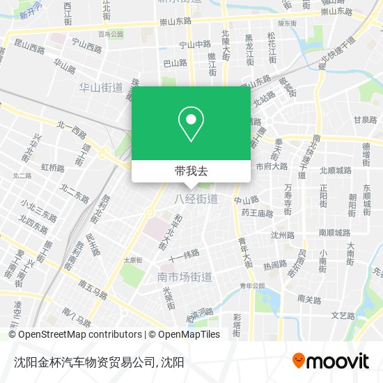 沈阳金杯汽车物资贸易公司地图