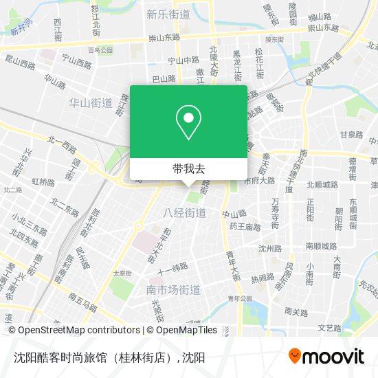 沈阳酷客时尚旅馆（桂林街店）地图