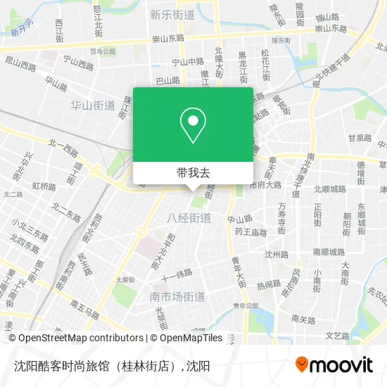 沈阳酷客时尚旅馆（桂林街店）地图